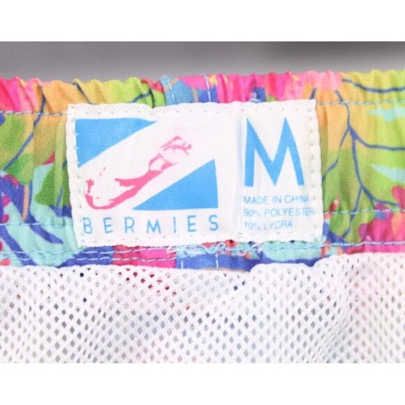 Bermies Men's Swim Trunks Shorts Netted Water Surf Beach Floral Size M - Picture 6 of 7